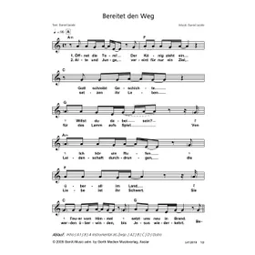 Produktbild des Artikels Bereitet den Weg (Noten - Download)