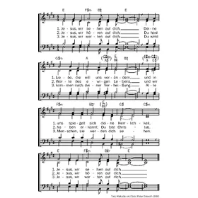 Produktbild des Artikels Jesus wir sehen auf dich (Noten - Download)