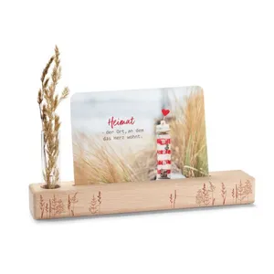 Produktbild des Artikels Kartenhalter mit Vase aus Holz ()