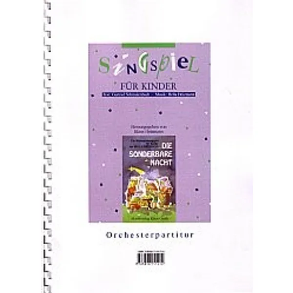 Produktbild des Artikels Die sonderbare Nacht - Partiturausgabe (Liederbuch - Spiralbindung)