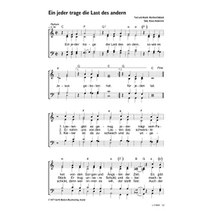 Produktbild des Artikels Ein jeder trage die Last des andern (Noten - Download)