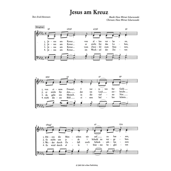 Produktbild des Artikels Jesus am Kreuz (Noten - Download)