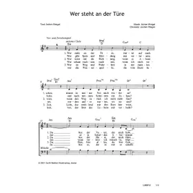 Produktbild des Artikels Wer steht an der Türe (Noten - Download)