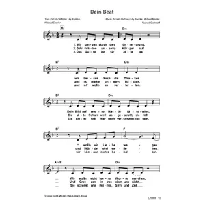 Produktbild des Artikels Dein Beat (Noten - Download)