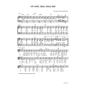 Produktbild des Artikels Ich weiß, dass Jesus lebt (Noten - Download)