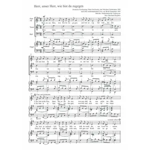 Produktbild des Artikels Herr unser Herr wie bist du zugegen (Noten - Download)
