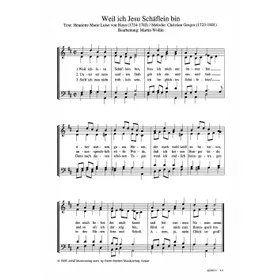 Produktbild des Artikels Weil ich Jesu Schäflein bin (Noten - Download)