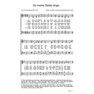Produktbild des Artikels Du meine Seele singe (Noten - Download)