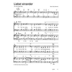 Produktbild des Artikels Liebet einander (Noten - Download)