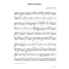 Produktbild des Artikels Mitten ins Herz (Noten - Download)