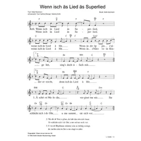 Produktbild des Artikels Wenn isch äs Lied äs Superlied (Noten - Download)