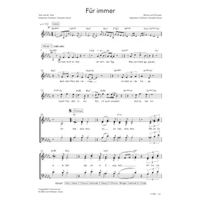 Produktbild des Artikels Für immer (Noten - Download)