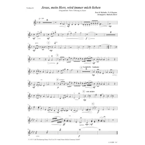 Produktbild des Artikels Jesus, mein Herr, wird immer mich lieben (Violine 2) (Noten - Download)