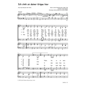 Produktbild des Artikels Ich steh an deiner Krippe hier (Noten - Download)