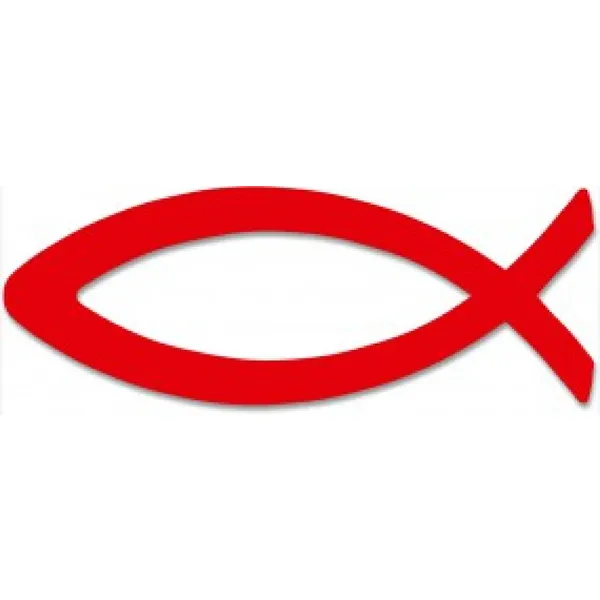 Produktbild des Artikels Fischaufkleber - rot ()