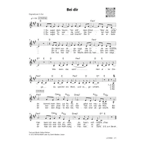 Produktbild des Artikels Bei dir (Noten - Download)