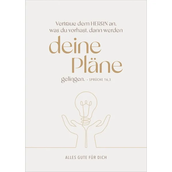 Produktbild des Artikels Faltkarte "Alles Gute für Dich" - Einsegnung/bibl. Unterricht (Schreibwaren)