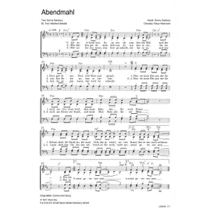 Produktbild des Artikels Abendmahl (Noten - Download)