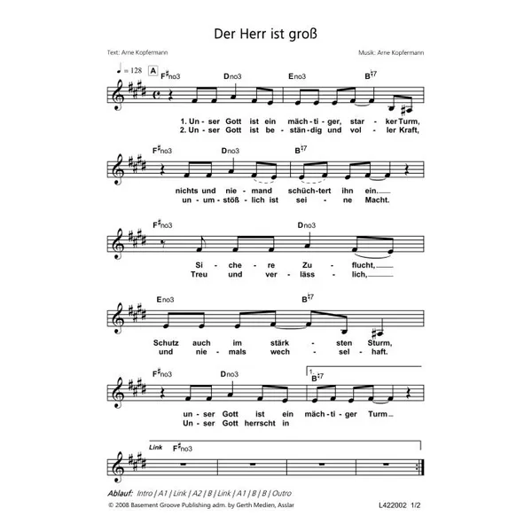 Produktbild des Artikels Der Herr ist groß (Noten - Download)