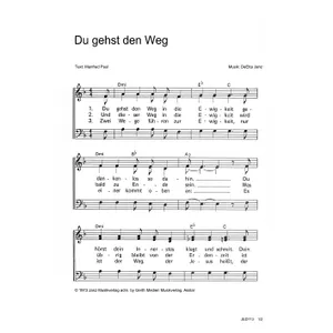 Produktbild des Artikels Du gehst den Weg (Noten - Download)