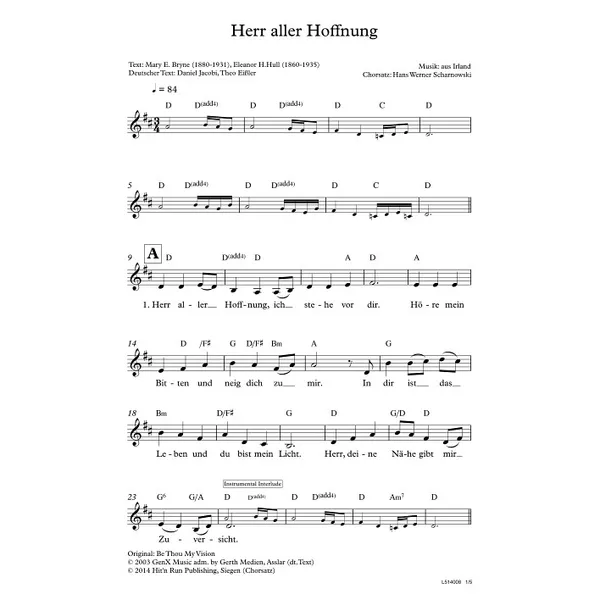 Produktbild des Artikels Herr aller Hoffnung (Noten - Download)