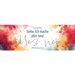 Produktbild des Artikels Jahreslosung 2026 - Lesezeichen "Bunte Farben" 10er Set (Schreibwaren)