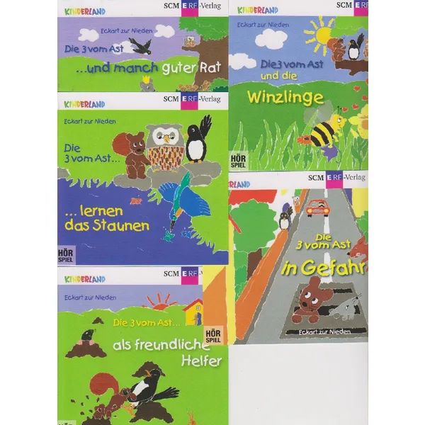 Produktbild des Artikels Die drei vom Ast Folge 13 bis 17 im Paket (Hörbuch/Hörspiel - CD)