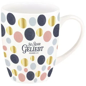 Produktbild des Artikels Tasse "So sehr geliebt" (Gold-Edition) ()