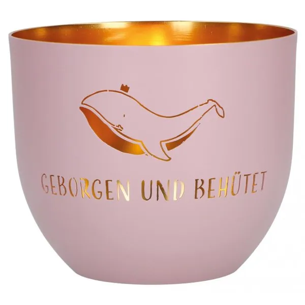 Produktbild des Artikels Windlicht LichterZeit "Geborgen und behütet" - rose ()