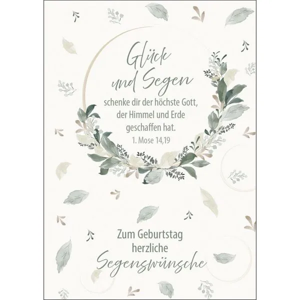 Produktbild des Artikels Postkarten: Glück und Segen, 4 Stück (Schreibwaren)