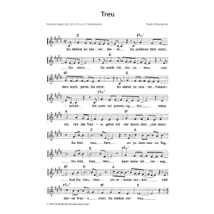 Produktbild des Artikels Treu (Noten - Download)
