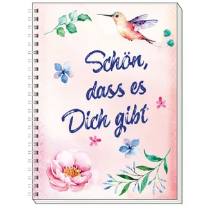 Produktbild des Artikels Memo Block A5: Schön, dass es dich gibt (Schreibwaren - Spiralbindung)