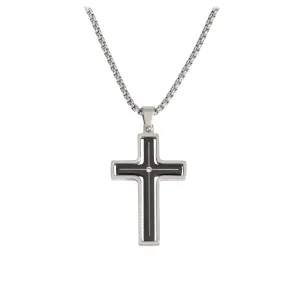 Produktbild des Artikels Halskette mit Anhänger Kreuz/Strass-Stein ()