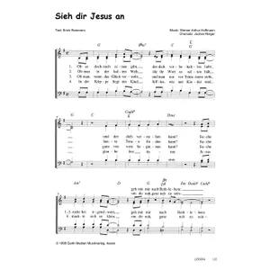 Produktbild des Artikels Sieh dir Jesus an (Noten - Download)