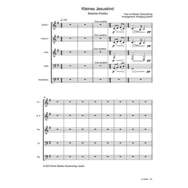 Produktbild des Artikels Kleines Jesuskind (Noten - Download)