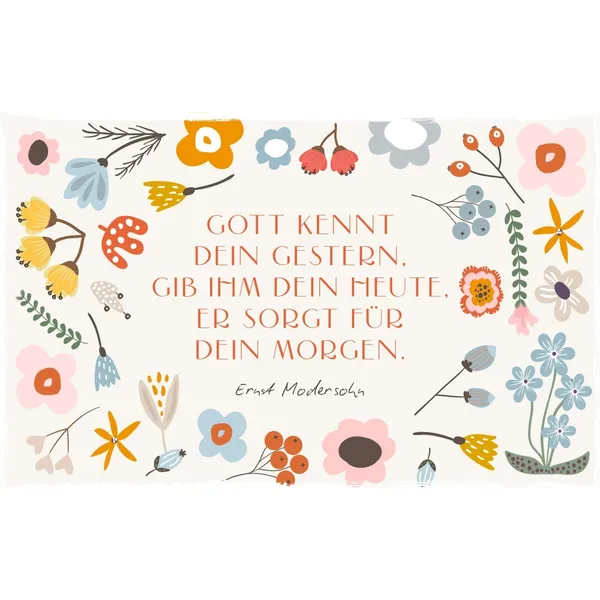 Produktbild des Artikels Holzschild groß - Gott kennt dein Gestern ()