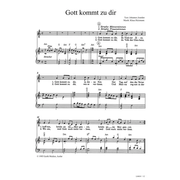 Produktbild des Artikels Gott kommt zu dir (Noten - Download)