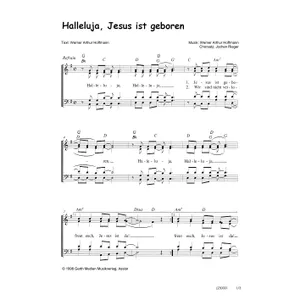 Produktbild des Artikels Halleluja, Jesus ist geboren (Noten - Download)