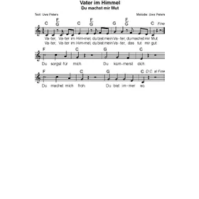 Produktbild des Artikels Vater im Himmel (Noten - Download)