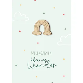 Produktbild des Artikels Faltkarte - Willkommen kleines Wunder (Schreibwaren)
