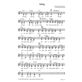 Produktbild des Artikels Heilig (Noten - Download)
