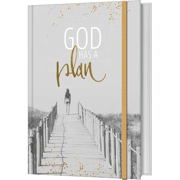 Produktbild des Artikels Notizbuch "God has a plan" (Schreibwaren - Hardcover)