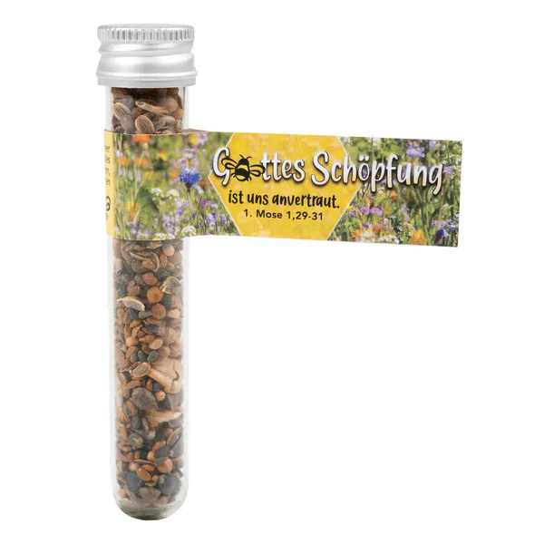 Produktbild des Artikels Gottes Schöpfung - Bienenwiesen-Samenmischung im Reagenzglas ()