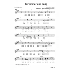 Produktbild des Artikels Für immer und ewig (Noten - Download)