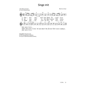 Produktbild des Artikels Singe mit (Noten - Download)