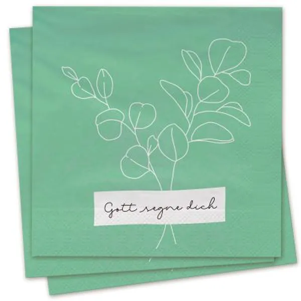 Produktbild des Artikels Servietten - Gott segne dich (mint) ()