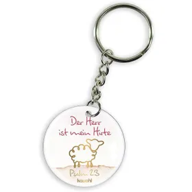 Produktbild des Artikels Schlüsselanhänger Edelstahl "Der Herr ist mein Hirte" ()