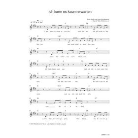 Produktbild des Artikels Ich kann es kaum erwarten (Noten - Download)