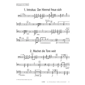 Produktbild des Artikels Gelobt sei, der da kommt (Posaune 1-2 / Tuba) (Noten - Download)
