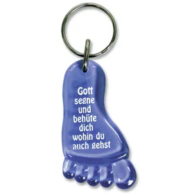 Produktbild des Artikels Schlüsselanhänger "Fuß" - blau ()